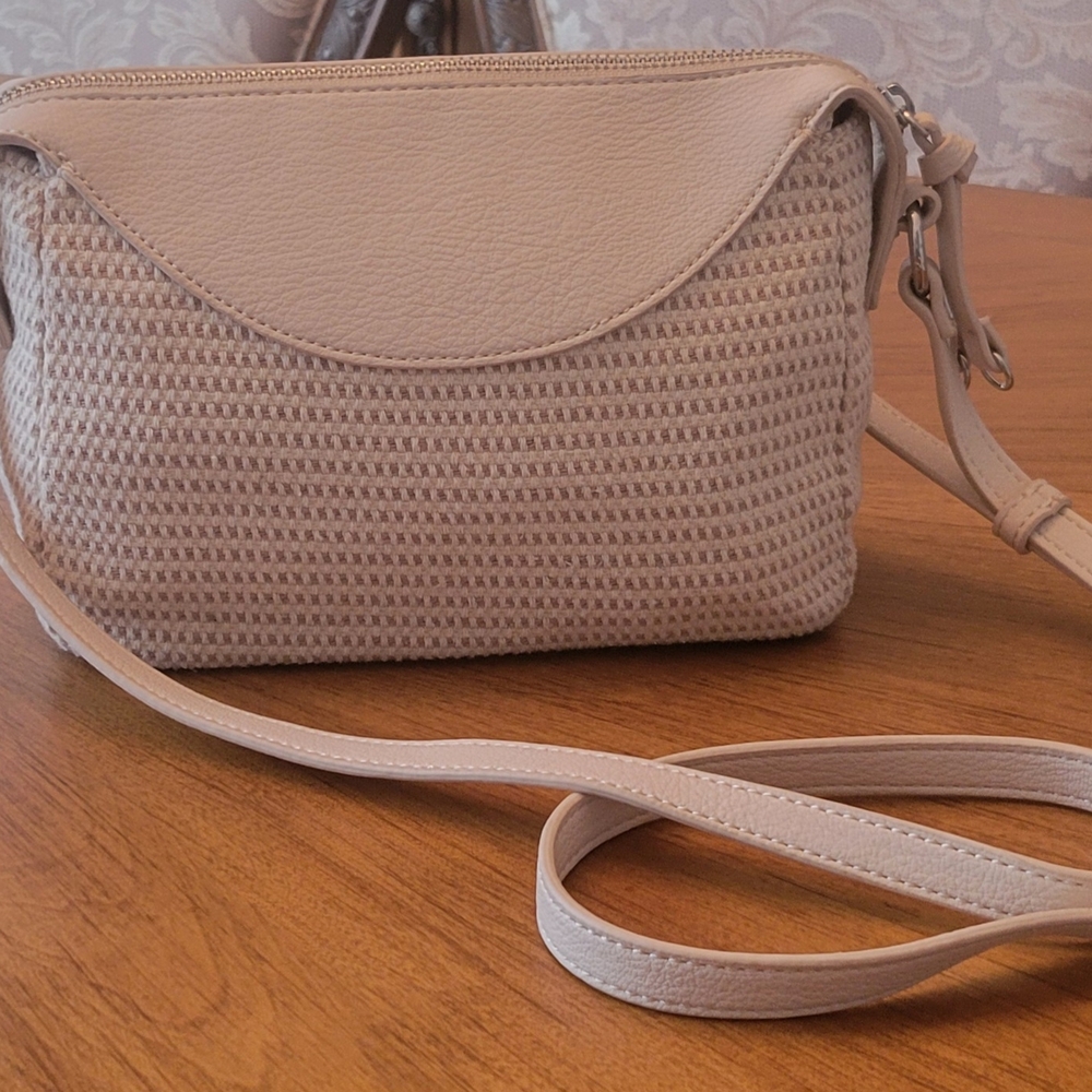 Elegant Market & Spruce Ivory Crossbody Bag